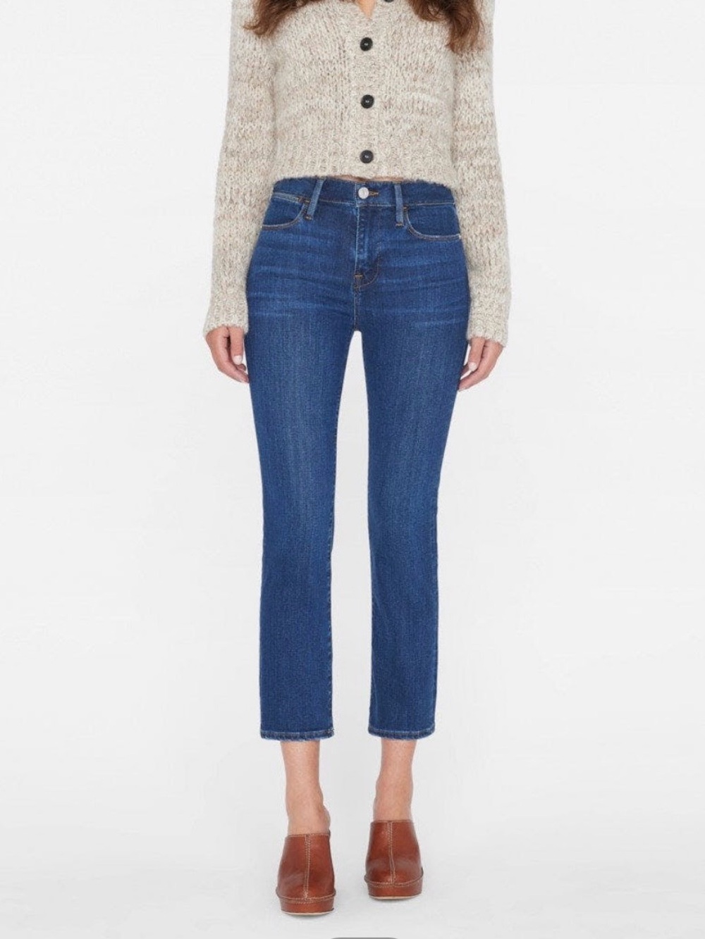 Frame Denim Le Skinny High in Majesty, ankle crop jean